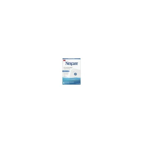 Nexcare Tegaderm Transparent Dressings 4x4¾ Inches - 4 Count Waterproof Wound Cover