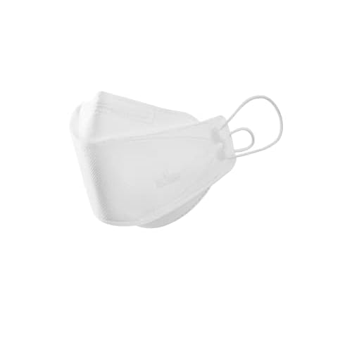 BOTN 10Pcs Large White KF94 Breathable Safety Mask Against, 4-Layer Filter and 3D Design, Dispoasble Respirator for Men and Women