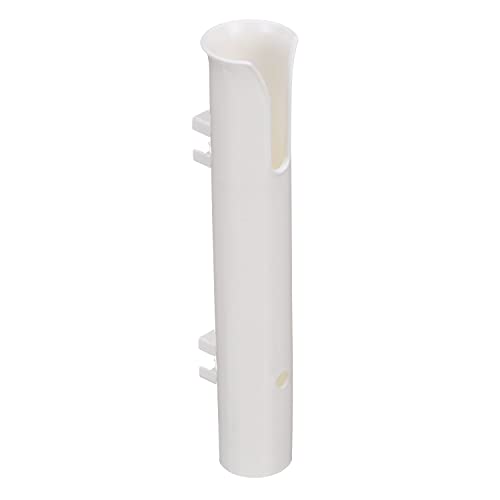 9-Inch PVC Fishing Rod Holder - White Storage Tube for 1.75-Inch Rod Grips