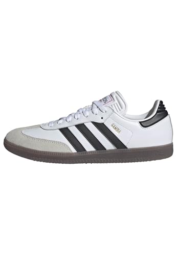 Adidas Samba Indoor Soccer Shoes - White/Black/Vivid Red - Size 8 Women/7 Men