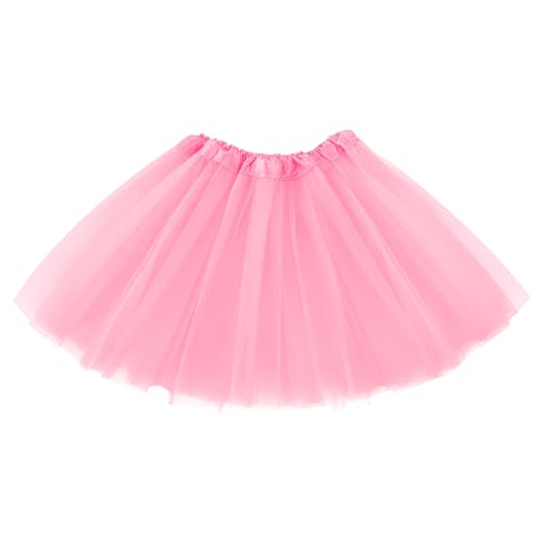 3-Layer Tulle Skirt with Glitter & Sequins - Pink, 30-40 Short