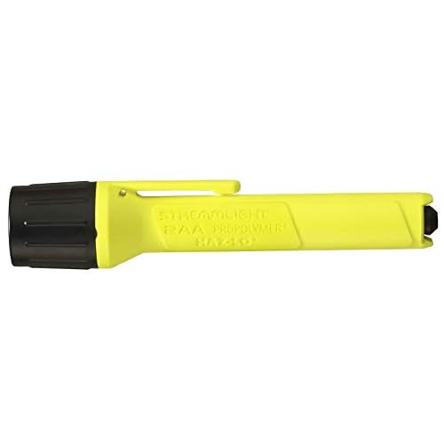 Streamlight 67101 2AA ProPolymer 65-Lumen HAZ-LO Intrinsically Safe, Waterproof, Alkaline Battery Powered LED Flashlight ? Yellow
