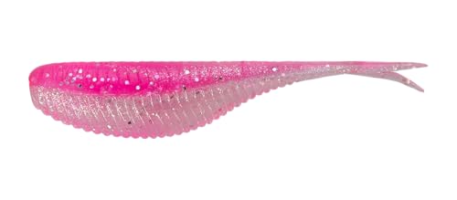 Pan-Candy Minnow Soft Plastic Fishing Lure - 2 Inch - Pink Silver