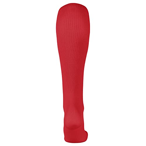 Featherweight Multi-Sport Athletic Socks - Over-the-Calf - Small, Scarlet