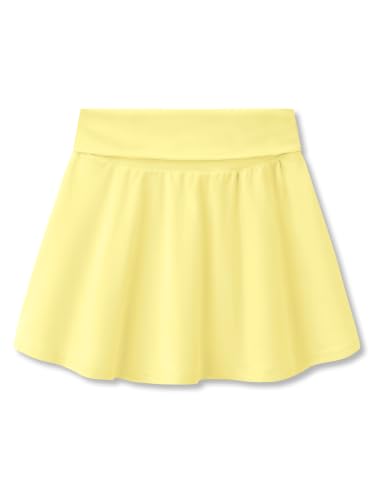 Girls Skort with Built-in Shorts, Fold-Over Waist, Sizes 6-16 | FOSTKU