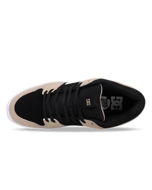 DC Men's Lynx Zero Skate Shoe, Black/Beige/White, 11.5