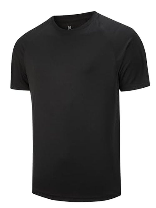 5 Pack Men's Dry Fit T Shirts Athletic Running Gym Workout Short Sleeve Tee Shirts for Men (US, Alpha, X-Large, Regular, Regular, Set 5)