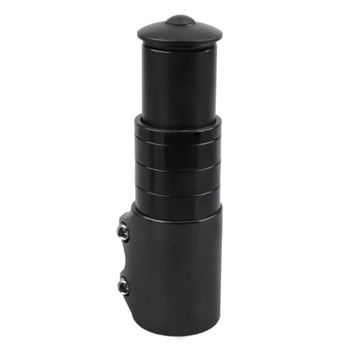 Bike Fork Stem Extender Handlebar Riser Adapter - Pure Black, 123mm