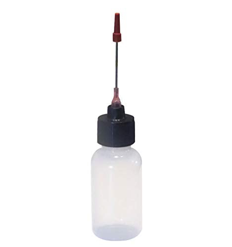 1 oz Dispensing Bottles with Stainless Steel Needle Tips - 2 Pack