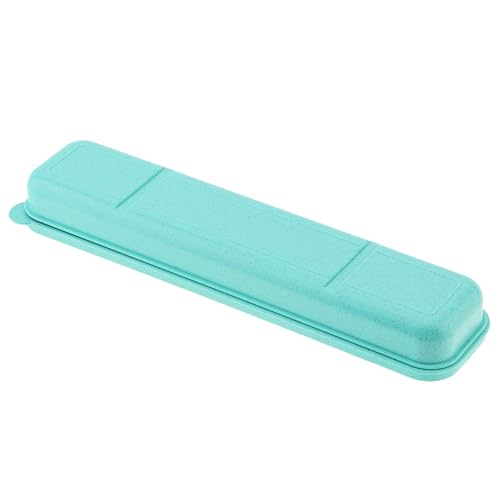 Reusable Wheat Straw Travel Utensil Case - Green