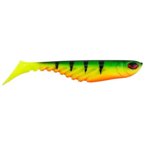 PowerBait Ripple Shad Soft Bait - Fire Perch, 4" (5 Count)