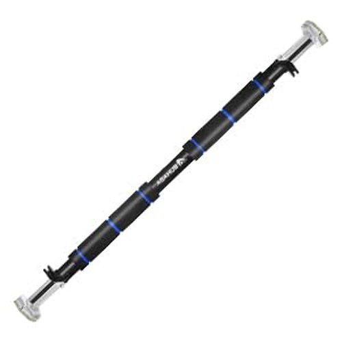 Abahub Doorway Pull-Up Bar with Safety Lock, Home Use Heavy-Duty Door Frame Pull-Up Bar for Upper Body Workout, Adjustable Strength Training Horizontal Bar Supporting Up to 220 LBS, Black-Blue