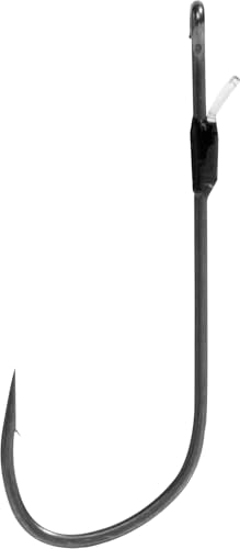 Long Shank Bass Hooks - 2/0 Hyper Carbon Steel with Bait Keeper