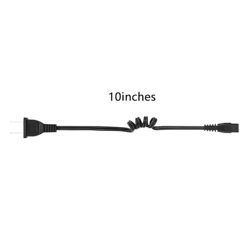 Universal Stun Gun Charging Cord, 2-Hole Replacement Cable - 12 Inches
