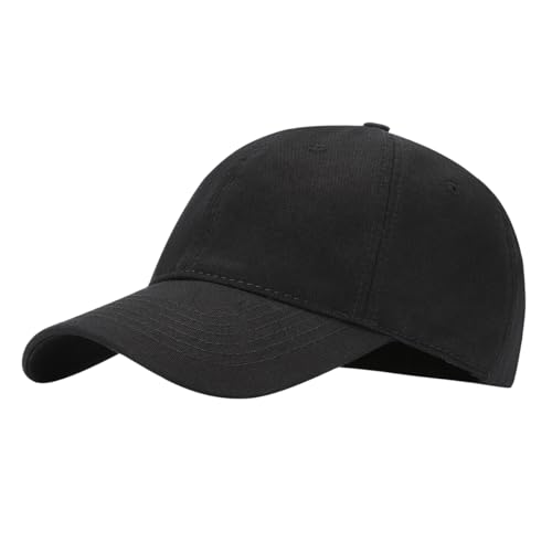 Classic Adjustable Cotton Dad Hat - Black | Small-Large
