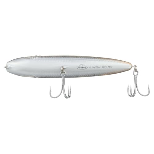 Berkley Saltwater J-Walker 90 Topwater Fishing Lure, Mangrove Minnow, Size 90 (7/16oz), 3.5in, Tail Weighted Design Tuned for Casting Distance, Equipped with Anti-Rust Fusion19 Hook