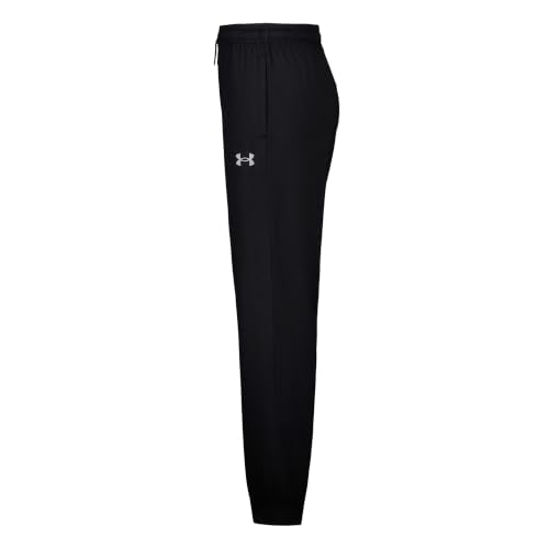Under Armour Boys' Fleece Jogger Sweatpants, Outdoor Collection – Medium, Black Twist