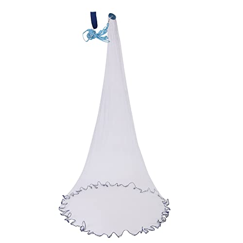 Fish Cast Net American Saltwater Hand Throw Heavy Duty Zinc Sinker