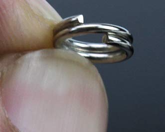 400pcs Stainless Steel Fishing Split Rings Kit with Storage Box
