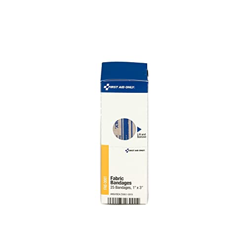 Flexible Fabric Bandages 1" x 3" - 25 Count Box - First Aid Refill