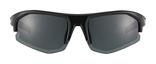 Bollé Bolt 2.0 S Rectangular Sports Sunglasses Black Shiny - Small Fit
