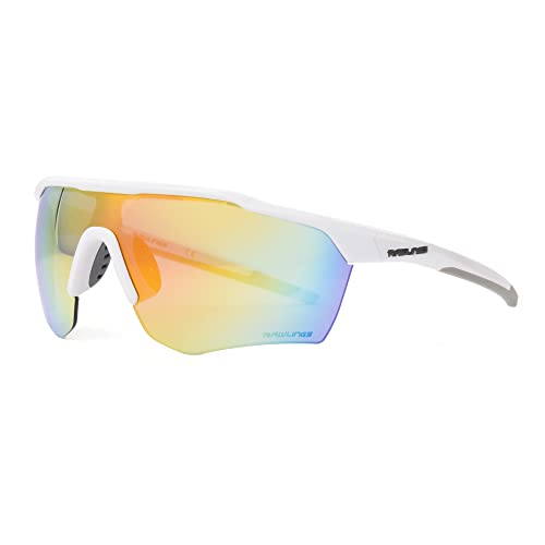 Rawlings Boys Pitch Perfect Shield Sunglasses White & Orange 65mm