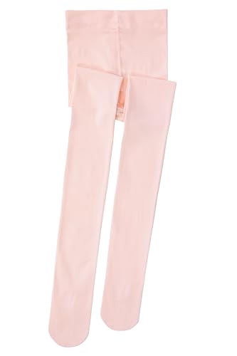 Convertible Ballet Tights for Girls - 50D Ultra Soft, 9-14 Years, Ballet Pink