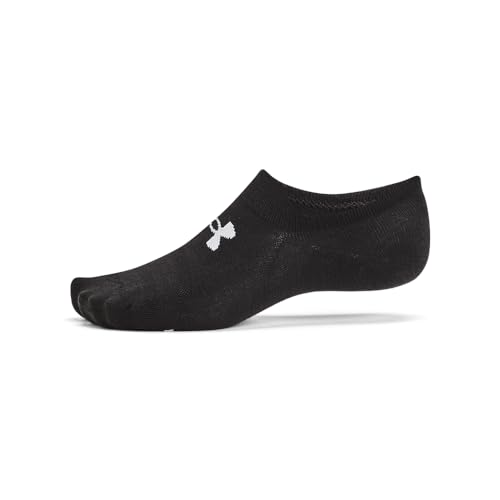 Under Armour Unisex Adult Ultra Low Tab Socks 6-Pack - Small/Black/Halo Gray