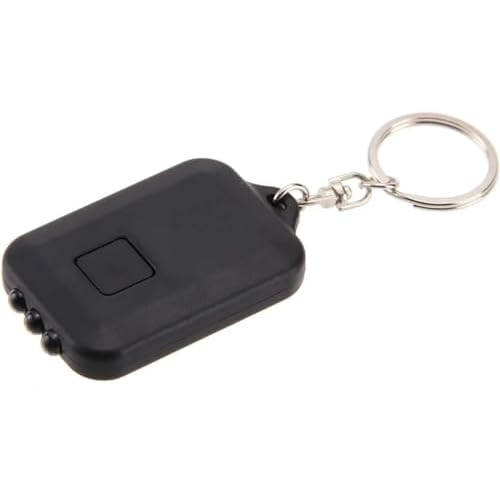 Pocketman Mini LED Keychain Flashlight Torch Solar Power 3 LED Light Lamp Keychain Torch with Key Ring Mini Key Ring Portable Safety Lamp
