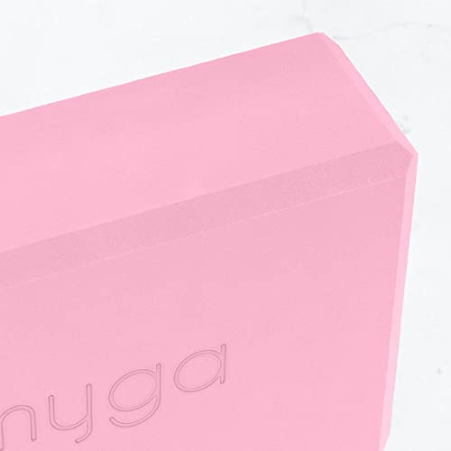 Yoga Block - Lightweight EVA Foam Non-Slip Brick for Balance - Dusty Pink