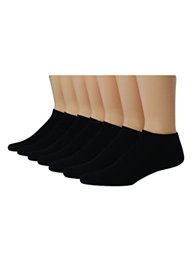 Hanes Men's X-temp Cushioned No Show Socks Pack of 12 Black Size 12-14