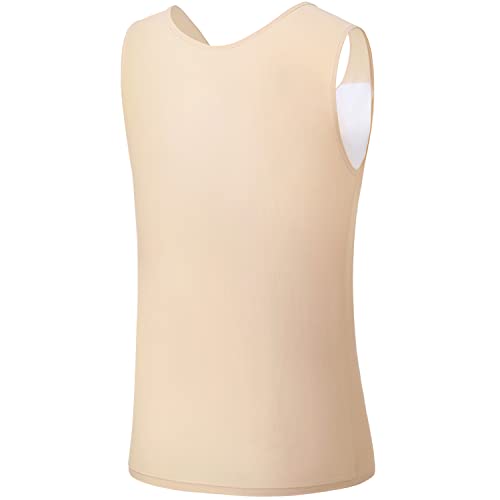 Chest Binder for Transgender FTM - 3X-Large Nude Tank Top