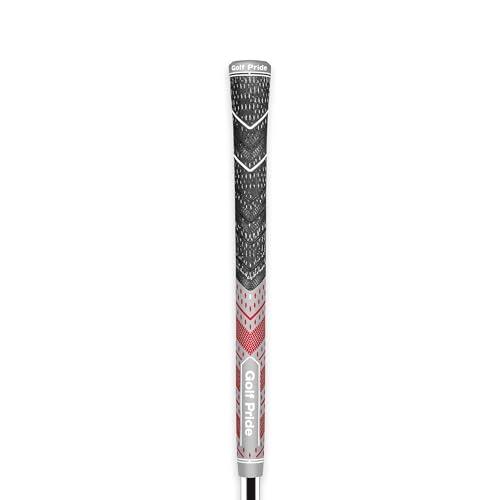 Golf Pride MCC Plus4 Midsize Golf Club Grip Grey/Red - 1 Pack