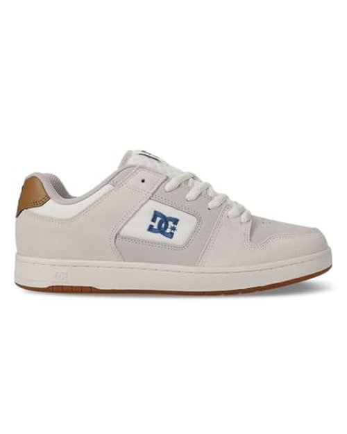 DC Men's Manteca 4 Skate Shoe, TAN/Blue/Gum, 10