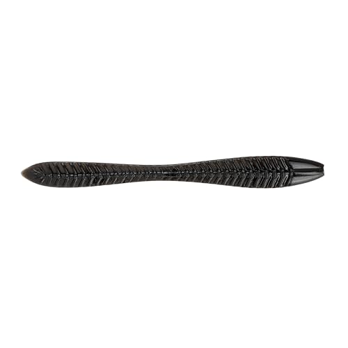 Floating Soft Plastic Leech Lure for Walleye Fishing - Black