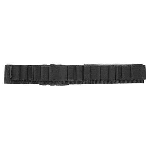Adjustable Tactical Shotgun Shell Belt - Holds 25 Shells - Black