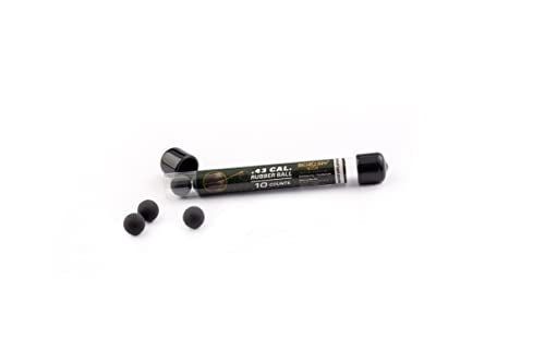 Self Defense Rubber Ball Ammo - 10 Count .43 Cal for Training