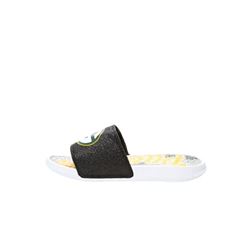 NFL Glitter Gel Slide Sandal - Green Bay Packers - Size 7-8
