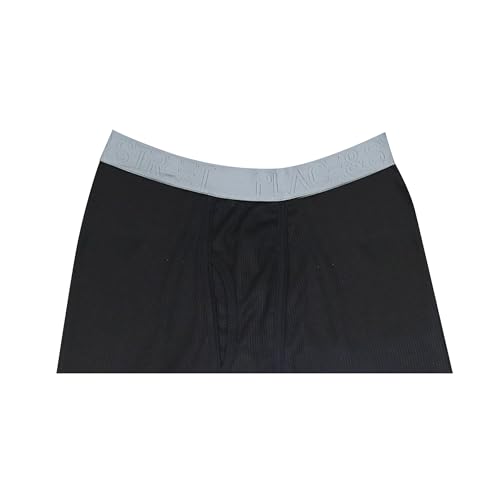 Place & Street X-Large Black Thermal Underwear Pants for Men – Cotton Blend Base Layer