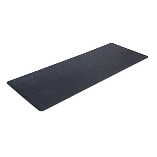 MotionTex 8ft Fitness Equipment Mat for Home Gyms, Black, 96"L x 30"W x 0.1"Th