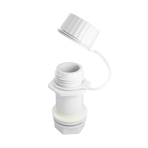 Threaded Drain Plug with Plastic Tethered Cap for Cooler,Compatible