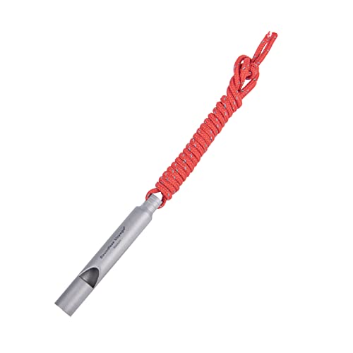 Loud Titanium Emergency Whistle with Lanyard - 1pc
