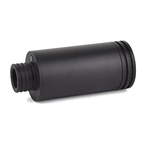 Zlangsports Black Tracer Unit for Airsoft with 14mm CCW & 10mm CW Threads, M14 CCW to M11 CW Adapter