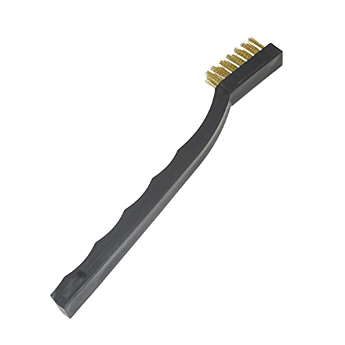10-Pack Single-Ended Gun Cleaning Brush 7" Inch - Brass Steel Nylon Bristle Brushes (Brass)