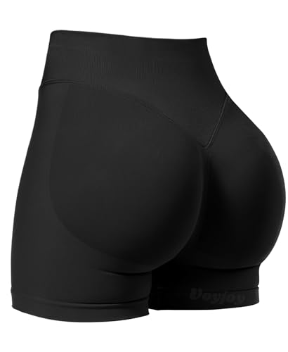 High Waisted Scrunch Butt Booty Shorts for Women - Tummy Control
