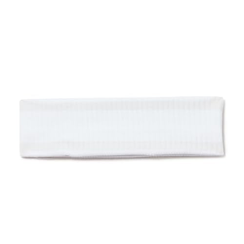 Lightweight Terry Headband - White, Distant Gray, One Size
