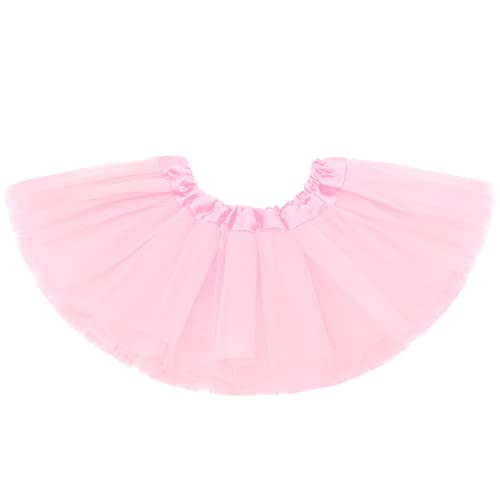 Toddler Girls Pink Tutu Skirt 2-8 Years 5-Layer Ballet Tulle Skirt - Olreco