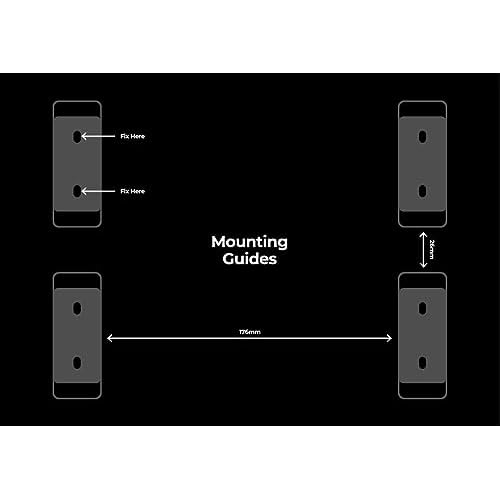 StealthMounts Packout Feet - 8 Pack Mounting Feet for Milwaukee Packout System | Milwaukee Packout Mounting Feet | Milwaukee Packout Mounts | Packout Adapter | Milwaukee Packout Feet | Made in UK