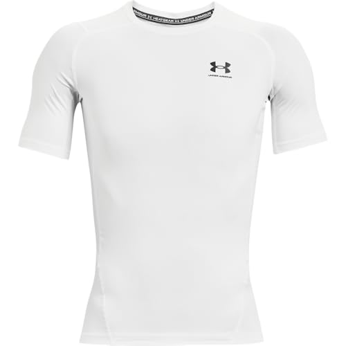 Men's HeatGear Compression Short-Sleeve T-Shirt - Medium / White