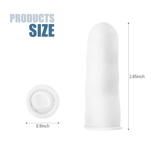 100 Pcs Disposable Latex Finger Cots - Large White Finger Protectors